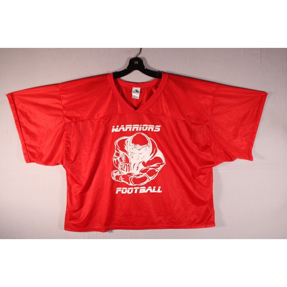 Augusta Sportswear Warriors Football Adult 2XL Red Mesh Practice Jersey Baggy